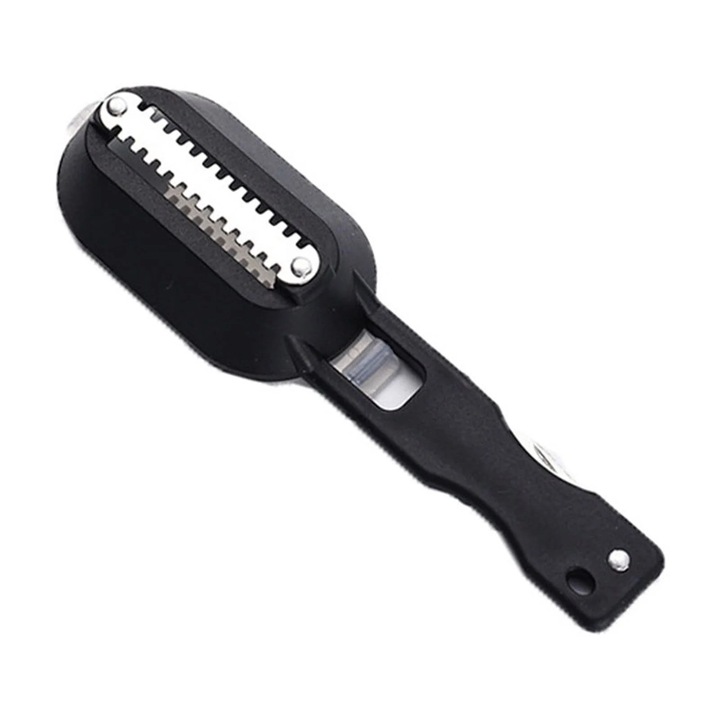 Unealta de curatare pentru indepartarea solzilor de pesti, negru