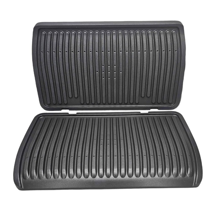 Set placa superioara si placa inferioara pentru grill Tefal Optigrill XL GC722, GC724, GC727, GC728