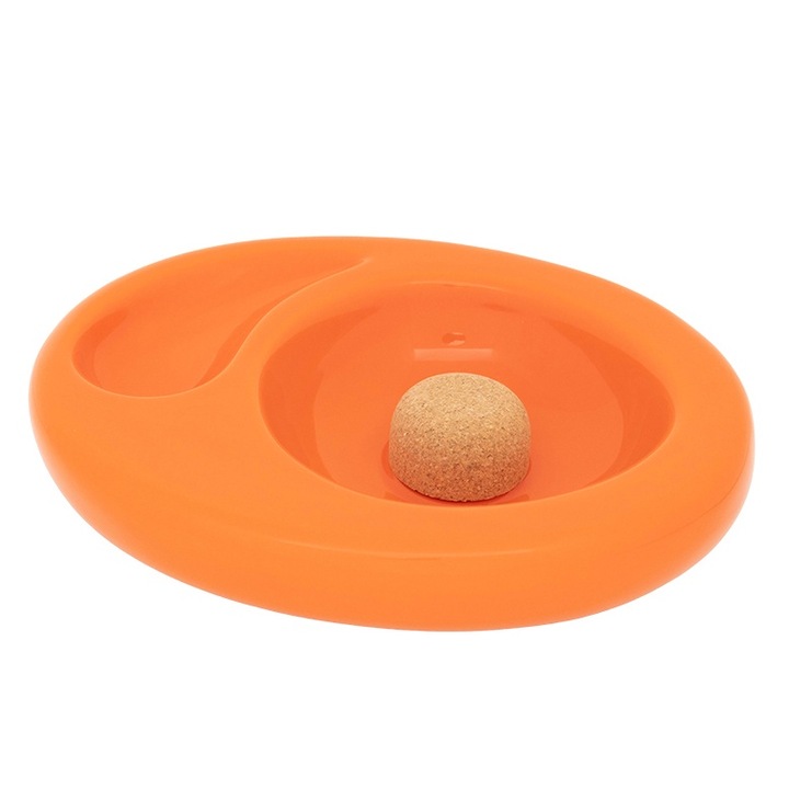 Scrumiera ceramica pipa, Chacom, Orange