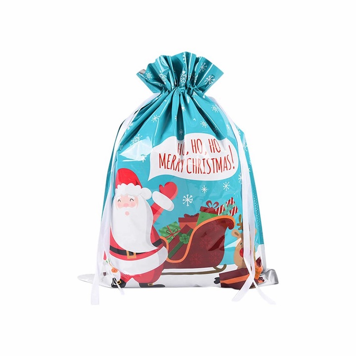 Ambalaj pentru cadouri de Craciun, cu imprimeu, 58x43cm, multicolor