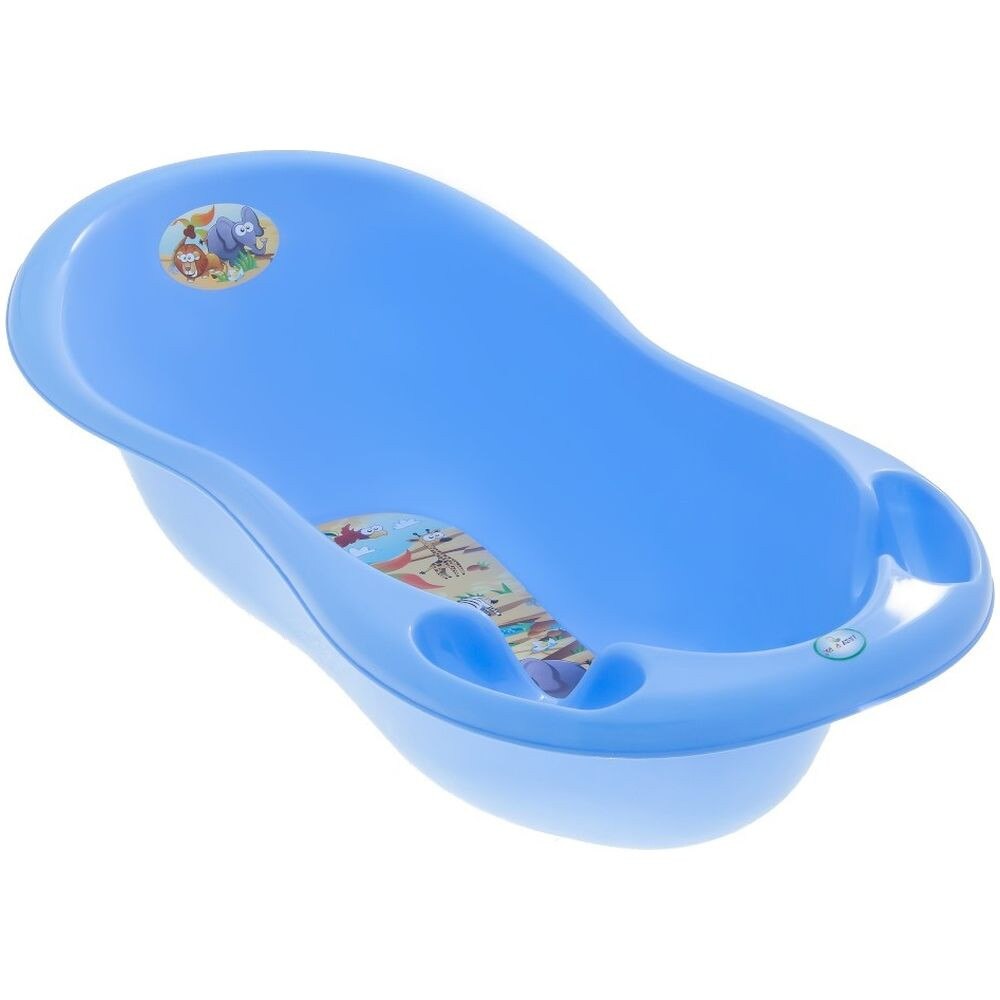 Cadita Piscot 102 cm Safari cu Senzor de Temperatura - Tega Baby - Albastru