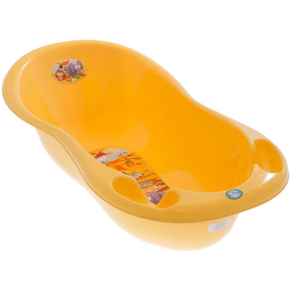 Cadita Piscot 102 cm Safari cu Senzor de Temperatura - Tega Baby - Galben