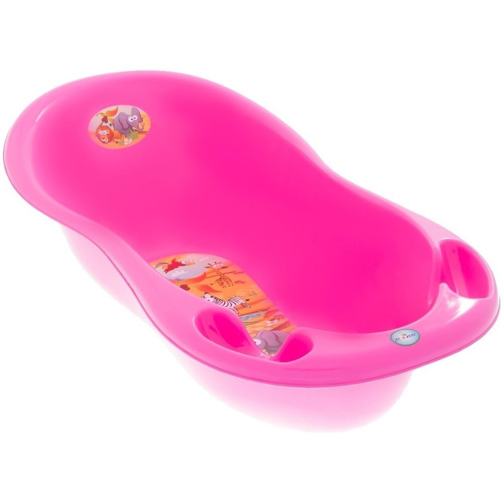 Cadita Piscot 102 cm Safari cu Senzor de Temperatura - Tega Baby - Roz