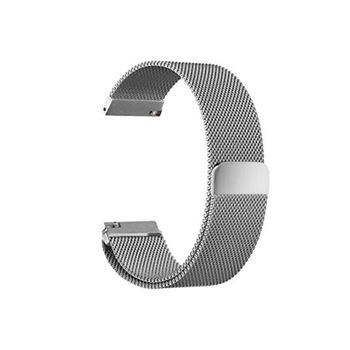Curea metalica argintie cu prindere pe baza de magnet compatibila cu Samsung Gear S3 si Vector Luna / Meridian+doua telescoape Quick Release incluse in pachet,latime prindere 22mm Curea metalica argintie cu prindere pe baza de magnet compatibila cu Samsung Gear S3 si Vector Luna / Meridian+doua telescoape Quick Release incluse in pachet,latime prindere 22mm