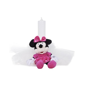 Lumanare de botez tematica Minnie Mouse Roz Lumanare de botez tematica Minnie Mouse Roz