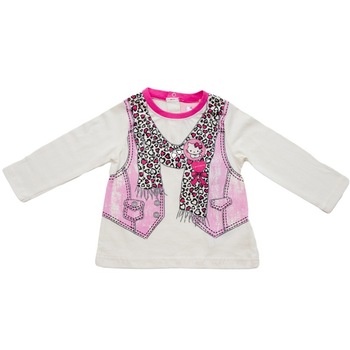 Bluza fete CharmmyKitty, Roz Crem Bluza fete CharmmyKitty, Roz Crem