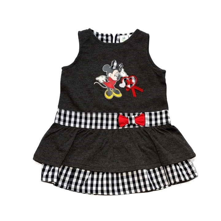 Rochita Disney Baby, Minnie, Rosu/Gri