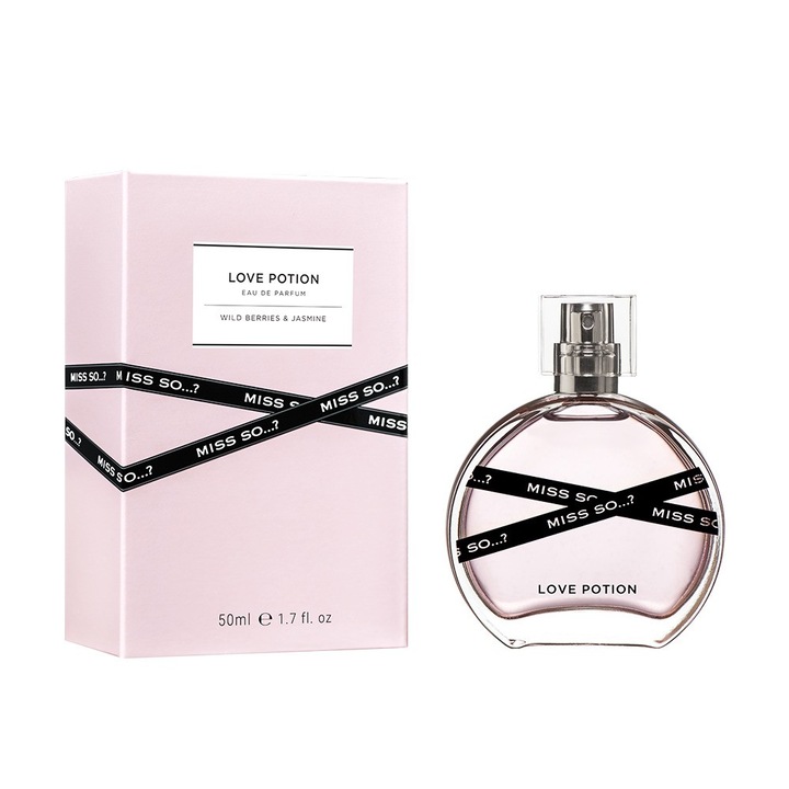 Parfum Miss So...? Love Potion 50 ml, note de fructe, iasomie