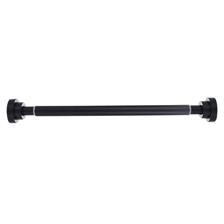 Разтегателен държач за завеси за душ, неръждаема стомана, 15,75-21,65 инча, черен, 35x7,5 см