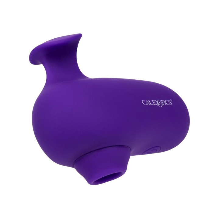 Засмукващ Вибратор CalExotics The Kissing Vibe, 10 Режима, Силикон, Лилав, 7, 5 см