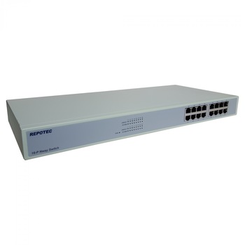 Switch REPOTEC RP-SW16P, Fast Ethernet, 16 porturi, rack 19 Switch REPOTEC RP-SW16P, Fast Ethernet, 16 porturi, rack 19