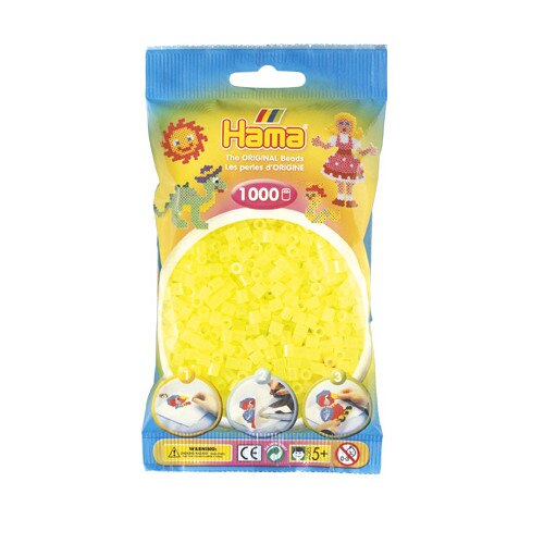 Margele midi - galben neon - 1000 buc