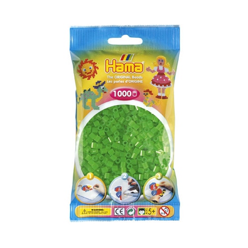 Margele midi - verde neon - 1000 buc