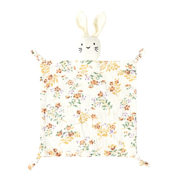 Organikus pamut muszlin Lovey takaró, Organikus pamut muszlin biztonsági takaró Puha és légáteresztő babaajándékok fiúknak és lányoknak