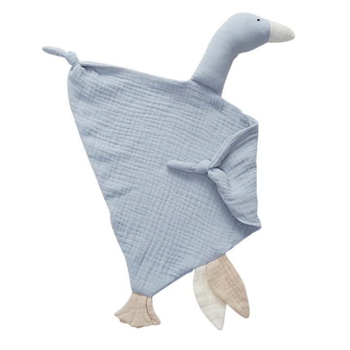 Baby Lovey takaró fiúknak és lányoknak, organikus muszlin pamut biztonsági takaró babáknak, puha, légáteresztő, nyugtató törölköző újszülötteknek és csecsemőknek, rózsaszín liba