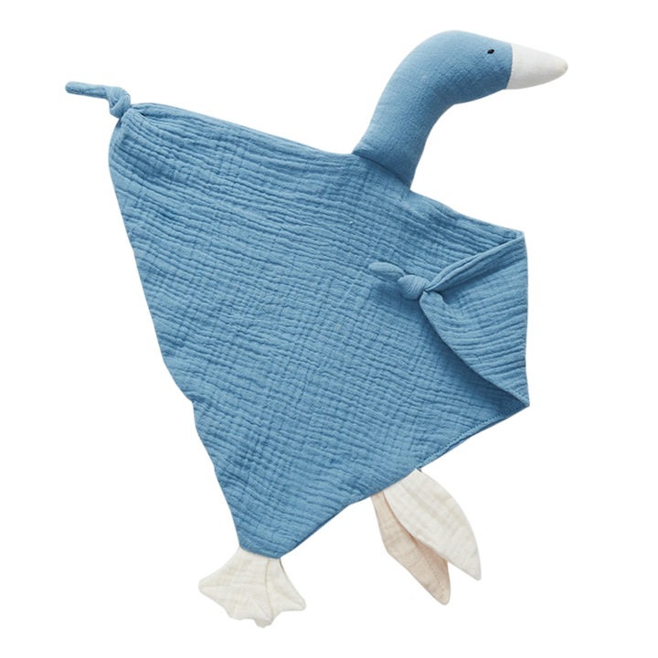 Baby Lovey takaró fiúknak és lányoknak, organikus muszlin pamut biztonsági takaró babáknak, puha, légáteresztő, nyugtató törölköző újszülötteknek és csecsemőknek, rózsaszín liba