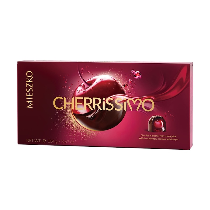 Cutie bomboane cu lichior de visine, 104g