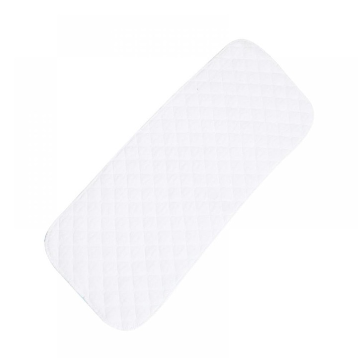 Organikus pamut pelenka, 3 rétegű szett, fehér újszülötteknek, 80 cm-es és alatti, mosható kivitel, hordozható