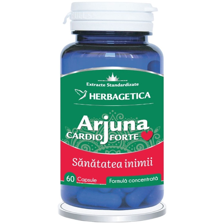 Supliment Alimentar Arjuna-Cardio Forte, Herbagetica, 60 capsule