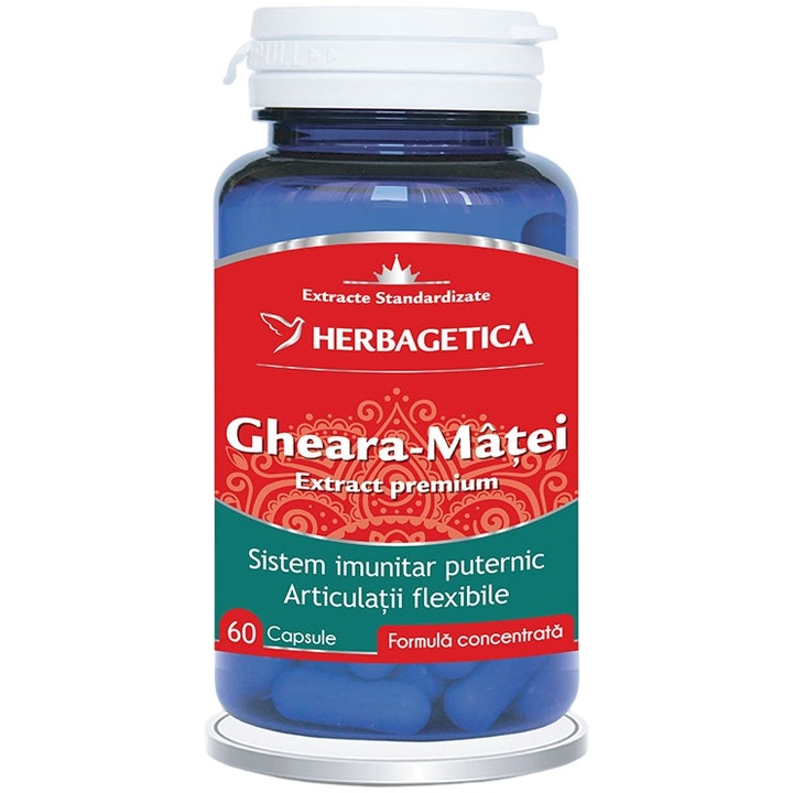 Supliment Alimentar Gheara-Matei Extract Standardizat, Herbagetica, 60 capsule