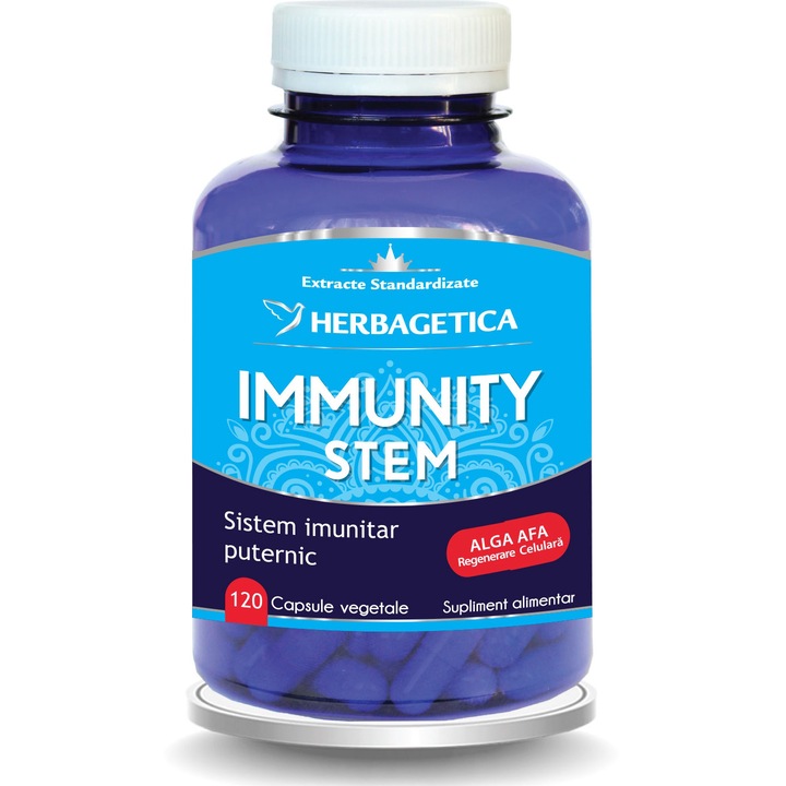 Supliment Alimentar Immunity Stem Vegetale, Herbagetica, 120 capsule