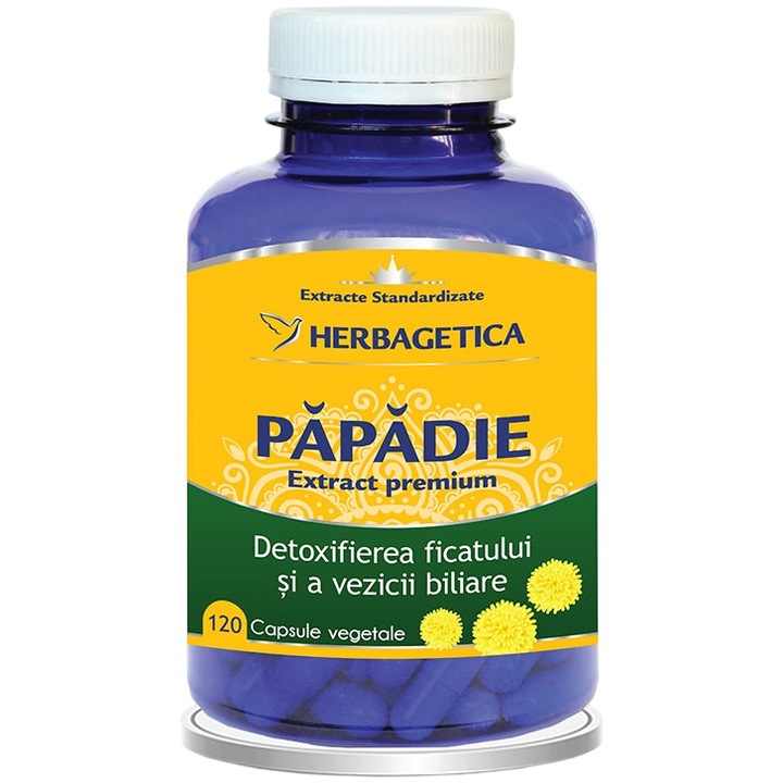 Supliment Alimentar Papadie Extract, Herbagetica, 120 capsule