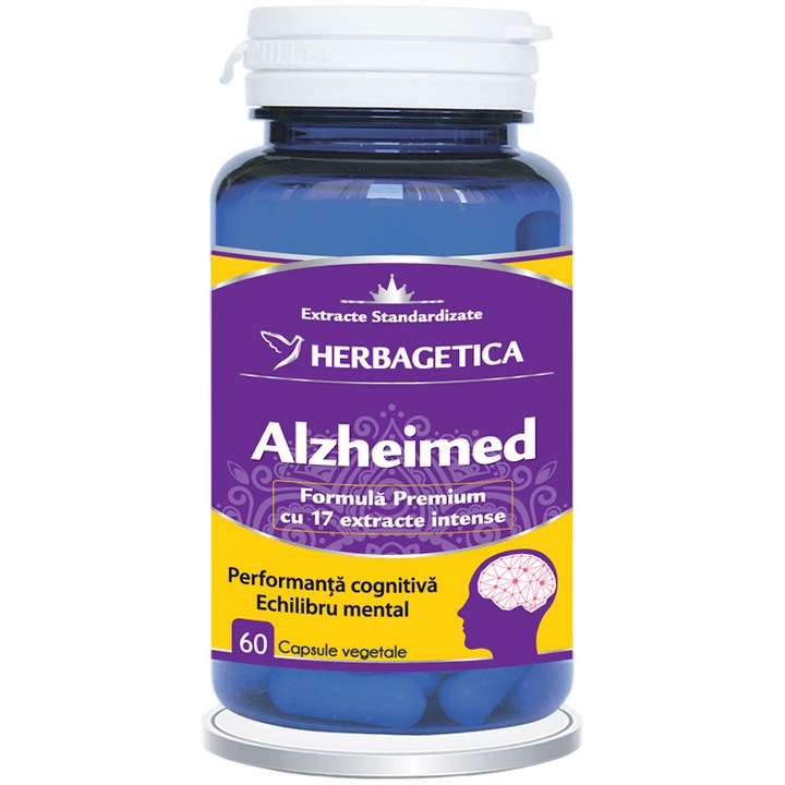 Supliment Alimentar Alzheimed, Herbagetica, 60 capsule