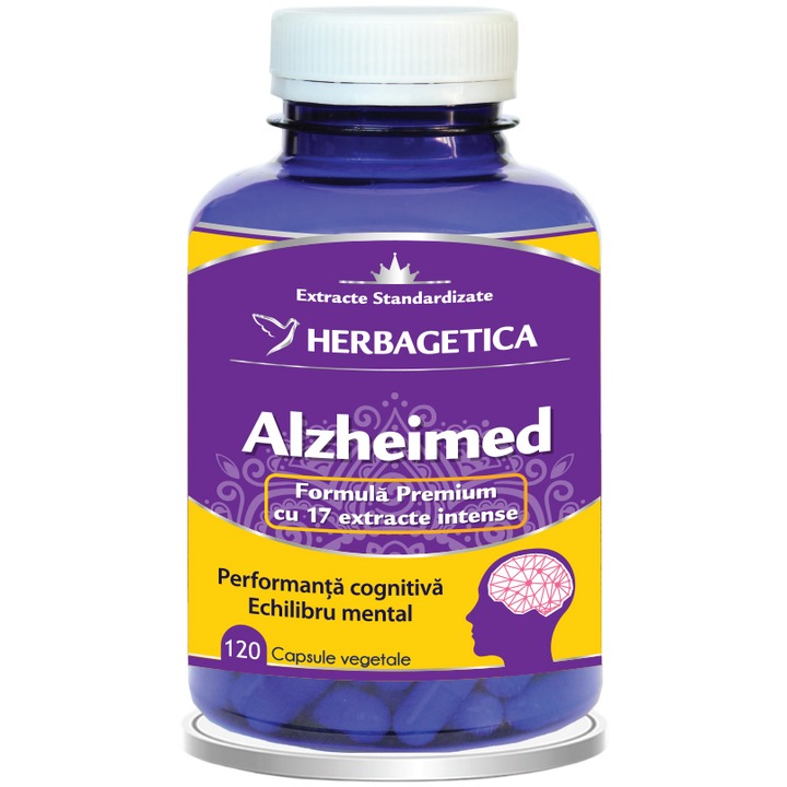 Supliment Alimentar Alzheimed, Herbagetica, 120 capsule