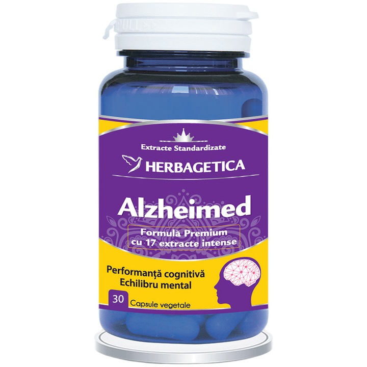 Supliment Alimentar Alzheimed, Herbagetica, 30 capsule