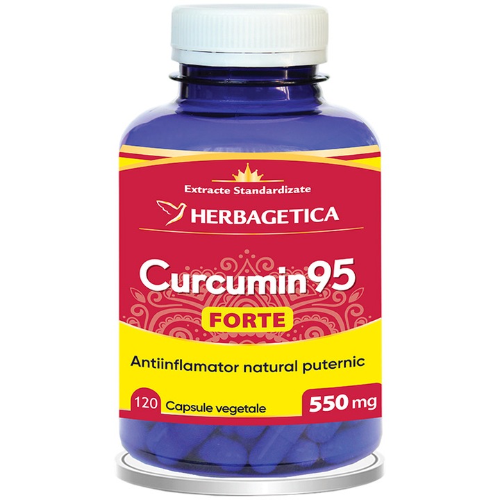 Supliment Alimentar Curcumin95 Forte, Herbagetica, 120 capsule