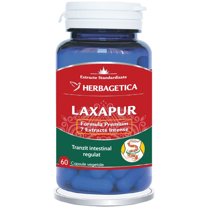 Supliment Alimentar Laxapur, Herbagetica, 60 capsule