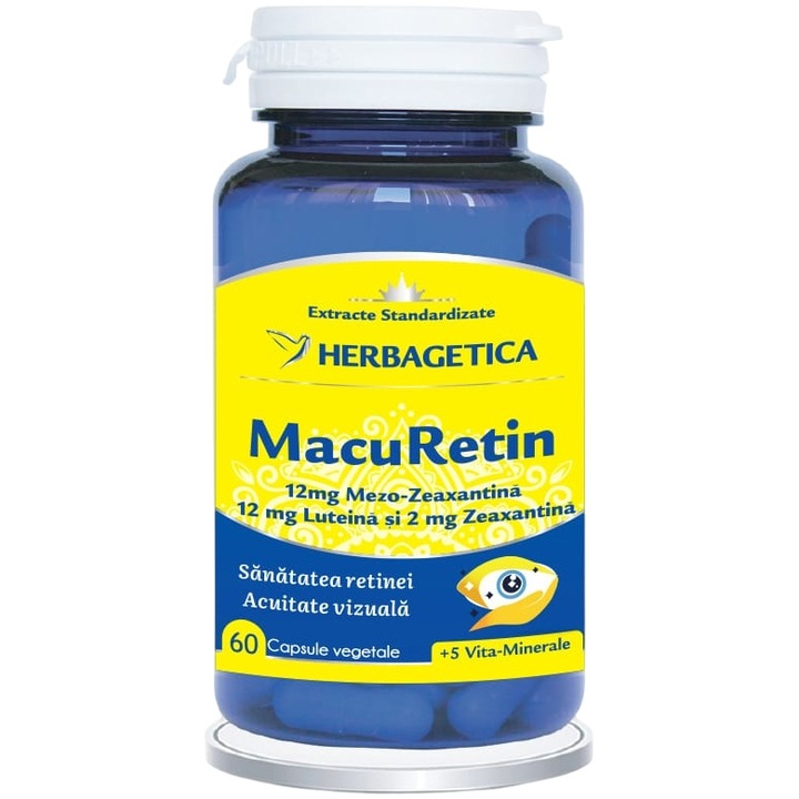 Supliment Alimentar Macuretin, Herbagetica, 60 capsule