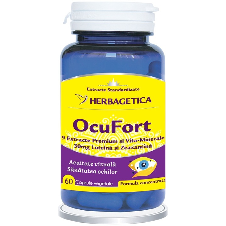 Supliment Alimentar Ocufort, Herbagetica, 60 capsule