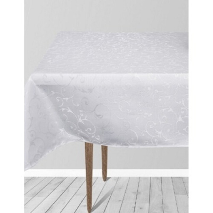 Fata de masa Clini, alba, 150 x 180 cm