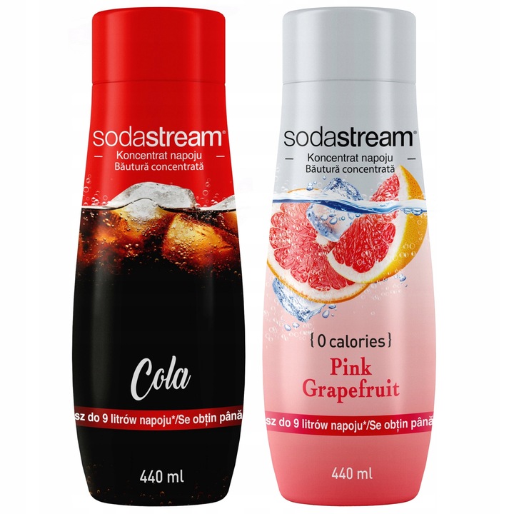 Set de 2 concentrate SodaStream Cola+Grapefruit 2x440ml