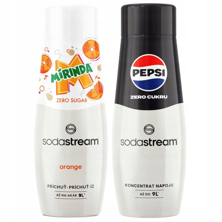 SODASTREAM Mirinda Zero + Pepsi Zero sirop saturator set 2 buc. 2x440ml