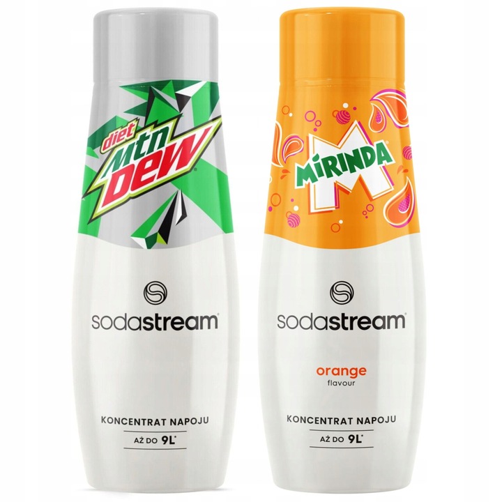 SODASTREAM Mirinda + Mountain Dew Set sirop dietetic pentru saturator 2 buc. 2x440ml
