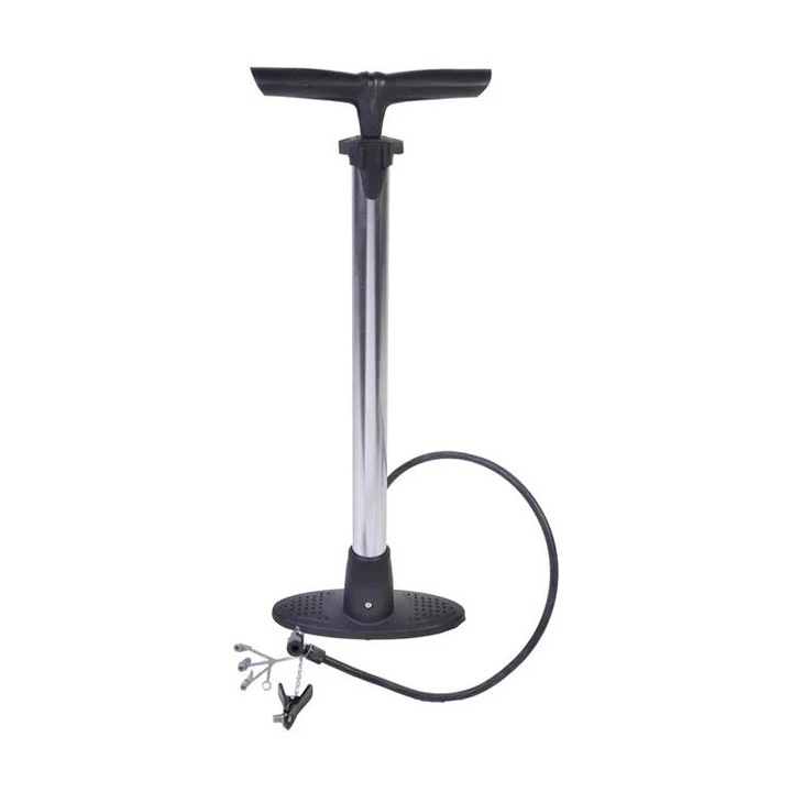 Pompa din Aluminiu, cu Baza si Duze, gri/negru