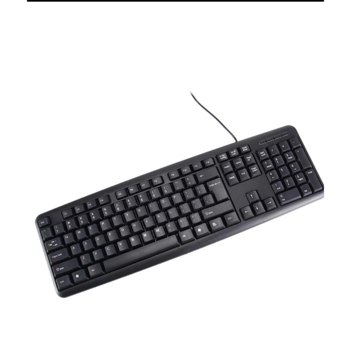 Tastatura Clasica cu Fir USB 104 Taste – Performanta Rapida si Confortabila pentru Birou, Negru