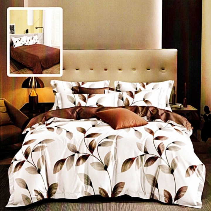 Lenjerie de pat Finet, 6 piese, pentru pat dublu, Pucioasa, Multicolor, RA599