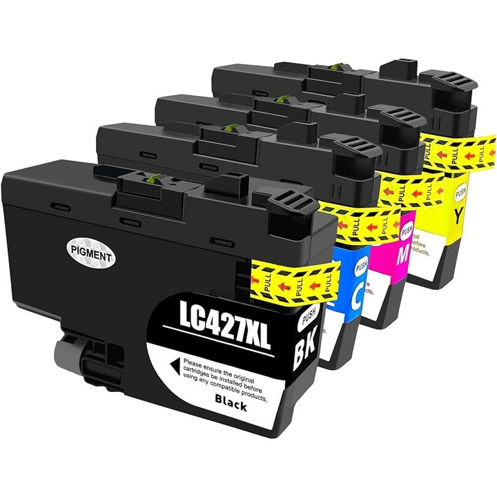Комплект от 4 касети с мастило ARLC427XL черни 6000 страници, сини, червени, жълти 5000 страници Съвместими Brother HL-J6010DW, MFC-J5955DW, MFC-J6955DW, MFC-J6957DW, MFC-J6959DW