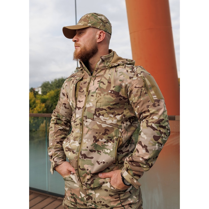 Jacheta Softshell imblanita, Fighter, Camuflaj