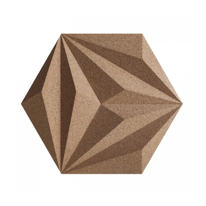 Placi Pluta Decorativa LINE Natural 3D, set 6 placi