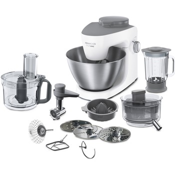 Robot de bucatarie KENWOOD MultiOne KHH326WH, 1000 W, vas 4.3l, blender 1.2l, masina de tocat, procesor alimente, storcator, presa citrice, 3 accesorii patiserie, 6 trepte viteza, alb Robot de bucatarie KENWOOD MultiOne KHH326WH, 1000 W, vas 4.3l, blender 1.2l, masina de tocat, procesor alimente, storcator, presa citrice, 3 accesorii patiserie, 6 trepte viteza, alb