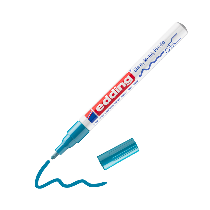 Marker lac, 1-2 mm, EDDING "751", Albastru deschis