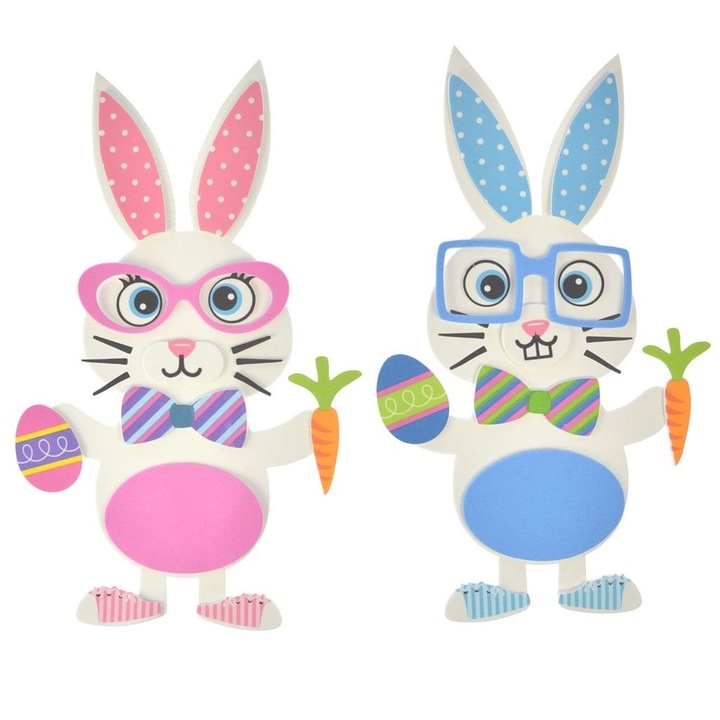 Комплект Направи си сам - Луди зайчета, Arpex, 2 части, 159x357 мм