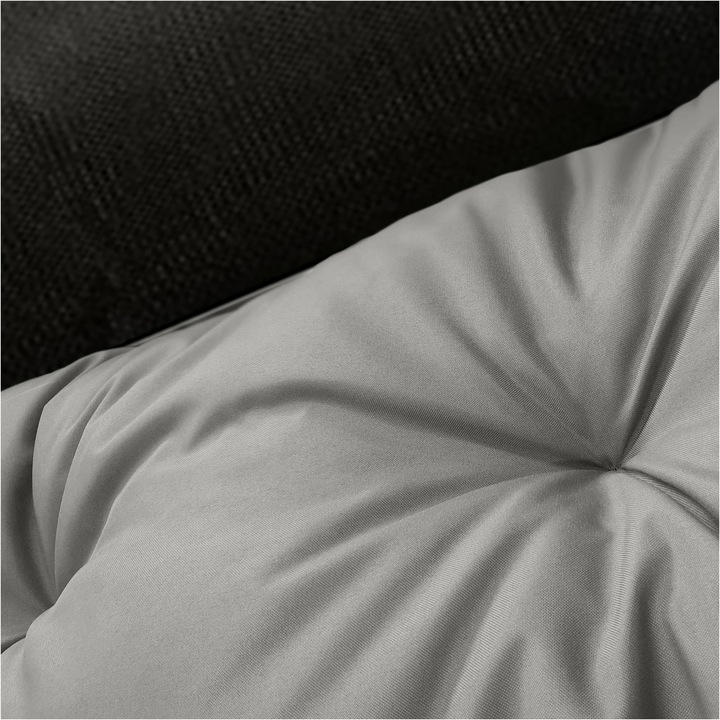 Pat Pentru Caine, Edanti, 100X75 Cm, Coaja, Matlasat, Impermeabil, Codura, Gri