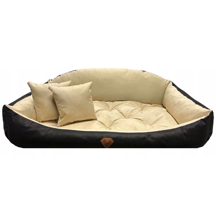 Pat Pentru Caine, Edanti, 130X105 Cm, Coaja, Matlasat, Impermeabil, Codura, Bej