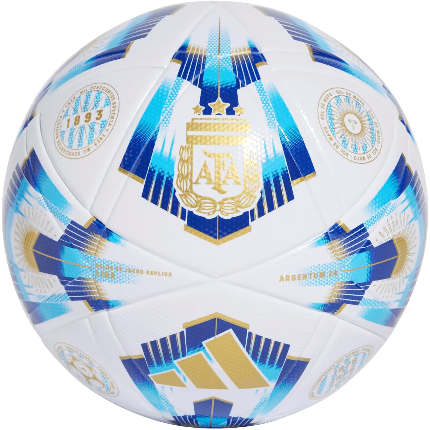 Minge fotbal Adidas Argentina League 2024, marimea 5, alb