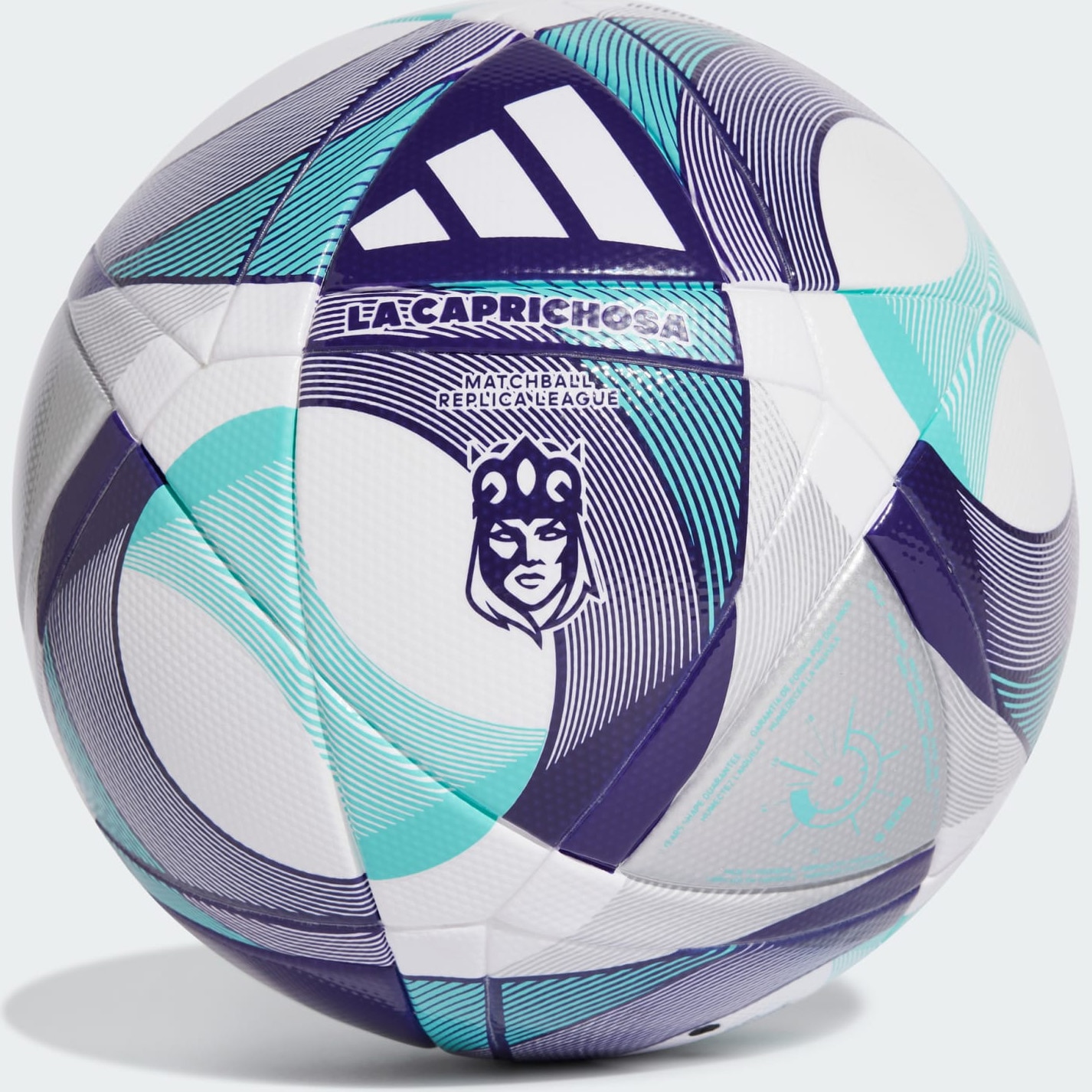 Minge fotbal Adidas Queens league la Caprichosa, alb/argintiu